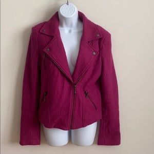 Raspberry Moto Jacket